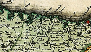 Regna Hispaniarum atque Portugalliae (Gerard Valck 1704). Soraluzeko ingurua.png