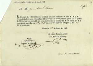 Kontribuzio berezia (Afrikako gerra 1860).jpg